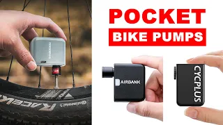 🚴🏻 Pocket Electric Tire Pumps for Bike 2023 | AIRBANK, CYCPLUS, ROCKBROS, CYCLAMI Mini Tire Inflator