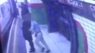 Shocking Footage Shows Man Push Young Woman Into Oncoming Tube Train