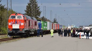 DB Cargo med prøvetog til Hirtshals 2/5 2024