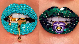 amazing lip art || lipstick compilations || lipstick tutorial 2023