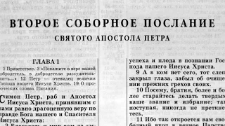 Библия. 2-е послание Петра. Новый Завет (читает Александр Бондаренко)