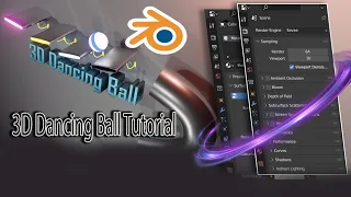 3d dancing ball 3d falling ball Tutorial in Blender | 3d ball Complete Tutorial in blender