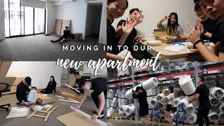 MOVING IN TO OUR NEW APARTMENT - ikea & furniture building