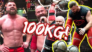 Pa O'Dwyer takes on OSG Champ Pavlo Kordiyaka | 100kg Circus Dumbbell CHALLENGE