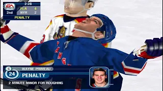 NYR vs FLA - 2000-2001 Season Playthrough - NHL 2000 (Pro Difficulty)