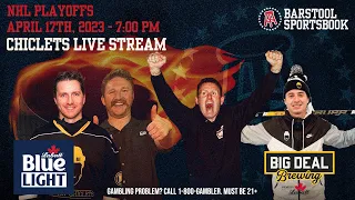 Spittin’ Chiclets LIVE From The Gambling Cave For Night 1 Of Playoff Hockey