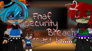 FNaF Security Breach react to......//part2//FNaF Security Breach//react