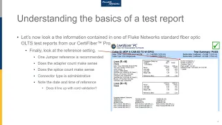 Fiber Questions - Understanding Test Results by Fluke Networks