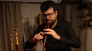 Ancient Greek Double Pipes - 'The Frogs' composed and played on the Louvre Aulos by Callum Armstrong