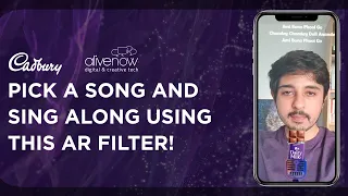 Cadbury Karaoke Style Instagram AR Filter: Sing Along with this Karaoke Spark AR Insta Story Filter.