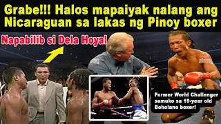 Halos UMIYAK nalang ang Nicaraguan World Challenger matapos BINUGBOG ng 19- Year Old Pinoy Boxer