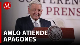 AMLO: Apagones fueron por “intenso calor”, garantiza suministro