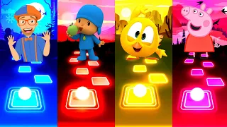 Blippi vs Pocoyo vs Peppa Pig vs Where's Chicky - Tiles Hop |||