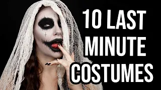 10 EASY LAST MINUTE HALLOWEEN COSTUMES / MAKEUP IDEAS! [2020 4K]