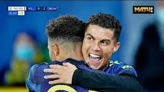 Jadon Sancho and Cristiano Ronaldo Goals | Manchester United vs Villarreal 2-0 Highlights 1080 HD