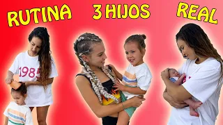 RUTINA DE MAÑANA CON 3 HIJOS EN VACACIONES DE VERANO 100% REAL / Familia Amiguindy