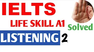 A1 listening | A1 Listening with  Answer |  A1 Life Skills Listening test 2