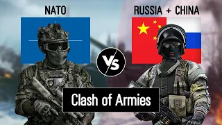 NATO vs Russia + China Military Power Comparison - Who Would Win?(Army / Military Power Comparison)
