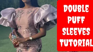 How to make DOUBLE PUFF SLEEVES