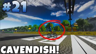 CAVENDISH BEATS MERCKX??? - Quick-Step #21: Tour De France 2021 PS4 Game (PS5 Gameplay Stage 21)