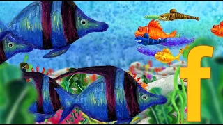 Nursery Rhymes | Learn the ABCs in Lower-Case: "f" is for fish and frog
