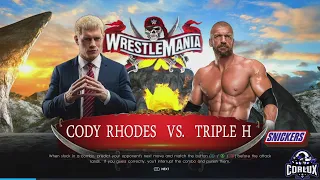 WWE2K22 - Cody Rhodes Vs Triple H (WrestleMania)