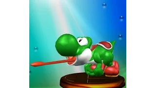 Melee is a 3D game (Yoshi's grab)