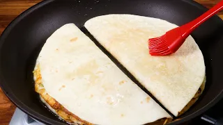 Very healthy and easy  Tortilla Recipe. Simple and Yummy Meal. Quesadilla recipe.