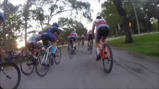 Final 2 laps Memorial Park Criterium, 10 place. 2nd in field sprint. 7/19/2017