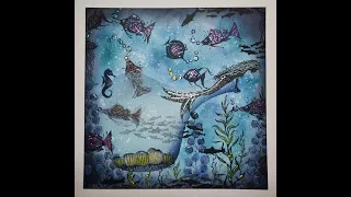 Under the sea using Lavinia Stamps and of course more of my mishaps!!!