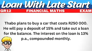 Financial Maths Grade 12 Exam Questions