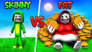 Skinny Mikey vs Fat JJ GYM BATTLE in Roblox - Maizen