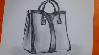 How To Draw Hand Bag | Object Drawing  | still life drawing #GOGOART