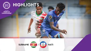 Concacaf Under-20 Championship 2022 Highlights | Suriname vs Haiti