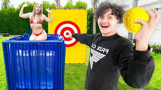 LAST TO GET DUNKED WINS $10,000 CHALLENGE!!