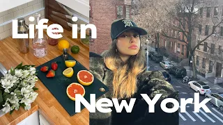 week in my life NYC | trying tiktok trends, rearranging my room, going to events