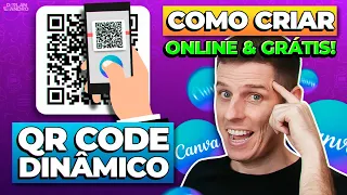 💥 Como criar um QR Code Grátis e EDITÁVEL usando o Canva?