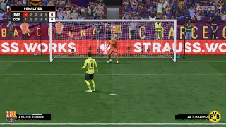 FIFA 22 Barcelona vs bvb penalty shoot out EUROPA League FINAL