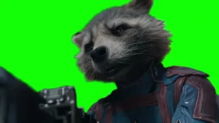 Rocket Raccoon green screen