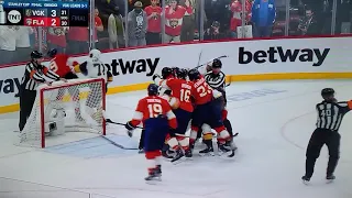 2023 Stanley Cup Finals Game 4 Florida Panthers Vegas Golden Knights Fight At End Of Game
