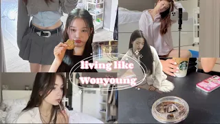 🎀living like Wonyoung for a day || morning routine, skincare, ootd & going shopping 🛍️🤍
