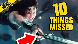 JUSTICE LEAGUE Comic Con Trailer 3 - Things Missed & Easter Eggs