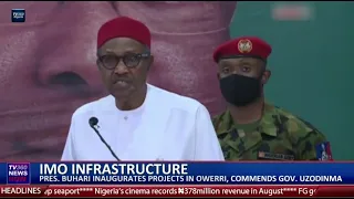 President Buhari inaugurates projects in Owerri, commends Gov. Uzodinma
