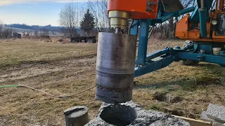 Granite core drilling using D2HS-W-CD; part 1