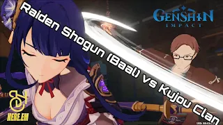 Raiden Shogun (Baal) vs Kujou Clan ~ Kujou Clan Exposed - Genshin Impact 2.1 Cutscene