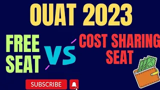OUAT 2023 || Free Seat & Cost sharing seat || OUAT Counselling || OUAT Admission || OUAT Selection