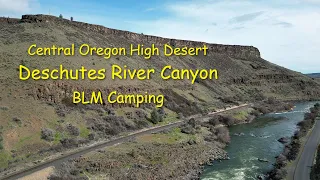 BLM camping on the Deschutes River in the high desert of central Oregon