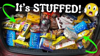 DUMPSTER DIVING - This Dumpster Is STUFFED Full Of Food! Big Lots FILLED My ENTIRE Trunk For FREE!