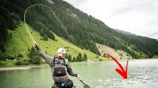 Fliegenfischen im glasklaren Bergsee!!!