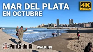 [4K] MAR DEL PLATA #walking OCTUBRE 2023 [centro PLAYA costa] TOUR virtual - Buenos Aires -ARGENTINA